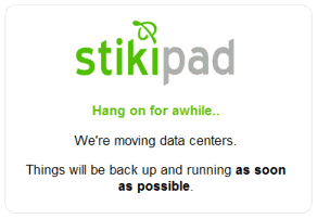 Hang on for awhile.. We are moving data centers. Things will be back up and running as soon as possible.